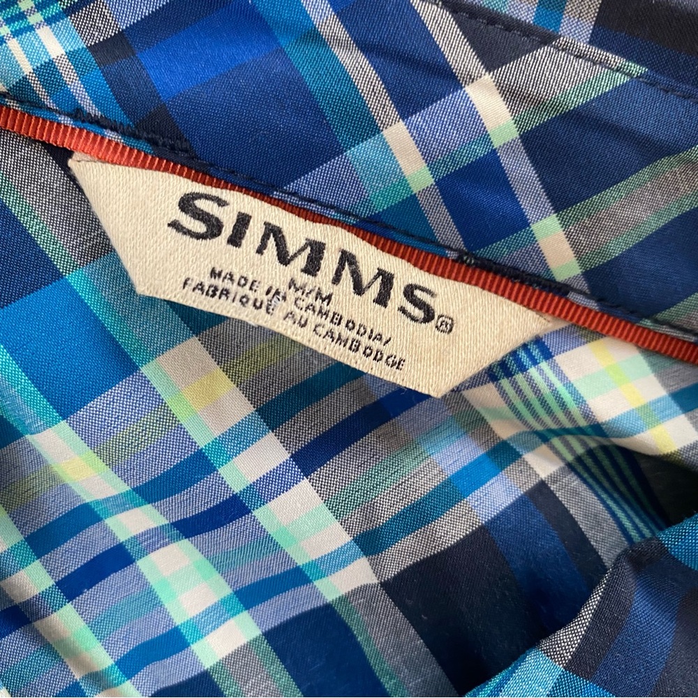 Simms Plaid Button Down Shirt - image 5